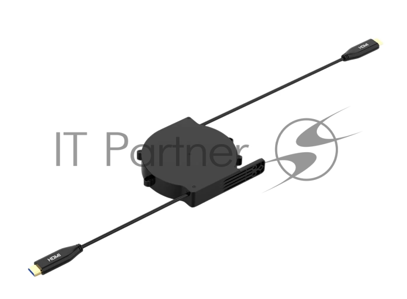 Кабельный ретрактор Wize Pro WRTS-HDMI-RT HDMI, для установки в архитектурный лючок серии WRTS, кабель HDMI 2.0, выдвижение 80 см