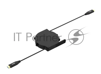 Кабельный ретрактор Wize Pro WRTS-HDMI-RT HDMI, для установки в архитектурный лючок серии WRTS, кабель HDMI 2.0, выдвижение 80 см