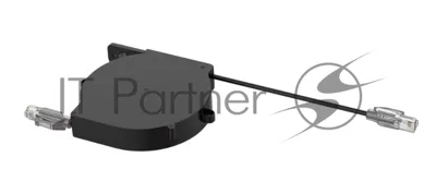 Кабельный ретрактор Wize Pro WRTS-CAT6-RT cat.6 с коннектором RJ45, для установки в архитектурный лючок серии WRTS, выдвижение 80 см