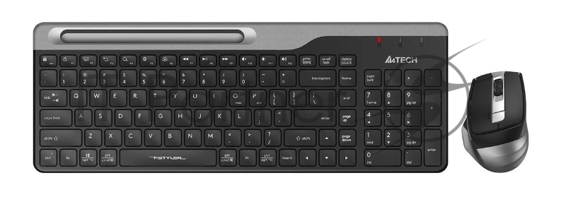 Комплект клавиатура+мышь A4Tech FStyler FB2535C беспроводной, USB + Bluetooth, 2000 DPI, черный