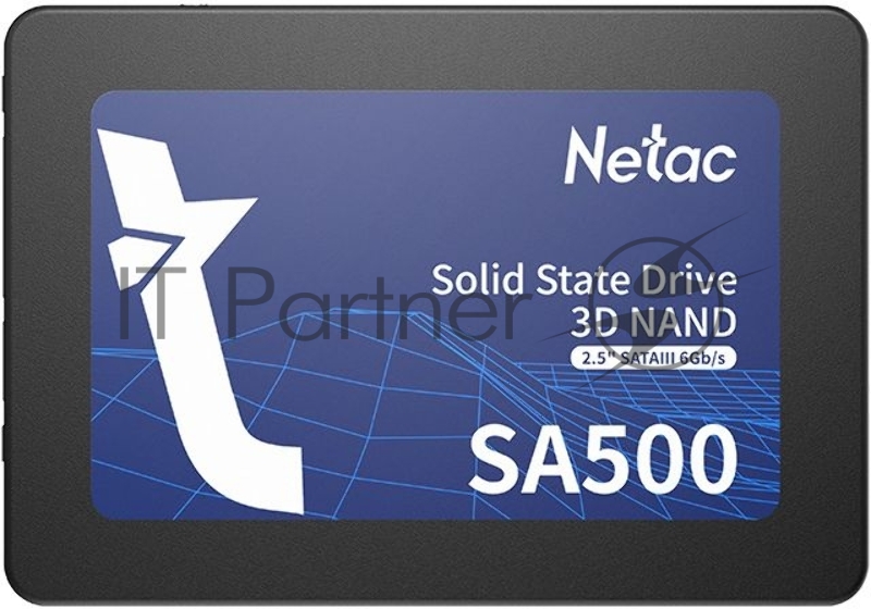 Накопитель SSD Netac SA500, 120Gb, SATA III, 2.5", R/W 500/400