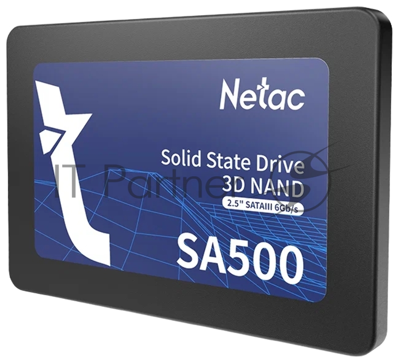 Накопитель SSD Netac SA500, 256Gb, SATA III, 2.5", R/W 520/450