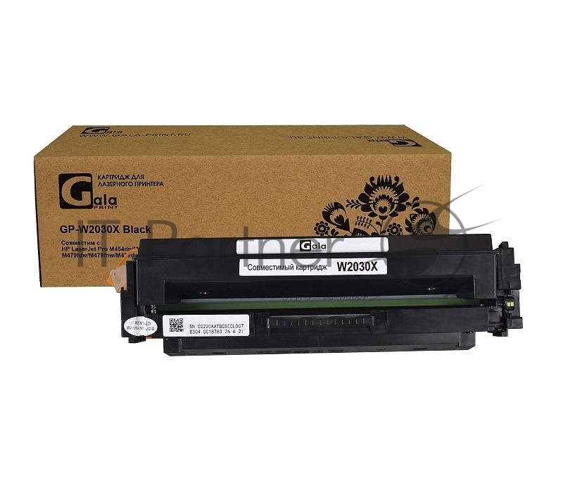 Картридж лазерный GalaPrint GP-W2030X (415X) черный с эмулятором (7500 стр) для HP LaserJet Pro M454dn/M454dw/M479fdw/M479fnw/M479dw/M479fdn