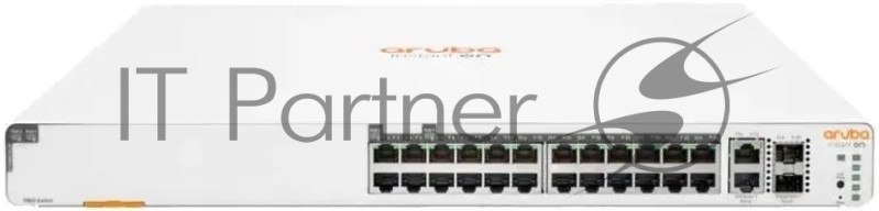 Коммутатор HPE Instant On 1960 24PoE+ 370W, 24×1 Гбит/с PoE+ + 4×10 Гбит/с SFP+, настраиваемый