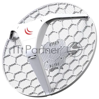 Точка доступа MikroTik LHG 5 Tripack (Three units of LHG 5 with 24.5dBi 5GHz antenna, Dual Chain 802.11an wireless, 600MHz CPU, 64MB RAM, 1x LAN, POE, PSU, RouterOS L3) – all three antennas in single box