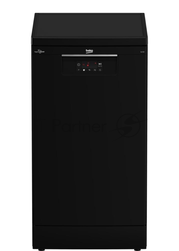 Посудомоечная машина Beko BDFS15020B, черная, 44.8 см, 10 компл., 49 дБ, класс A