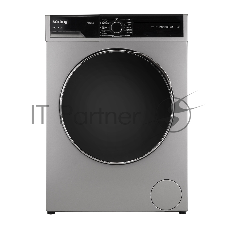 Стиральная машина Korting KWD 58L1496S серебристый, загрузка фронтальная 9 кг, 1400 об/мин., класс: А