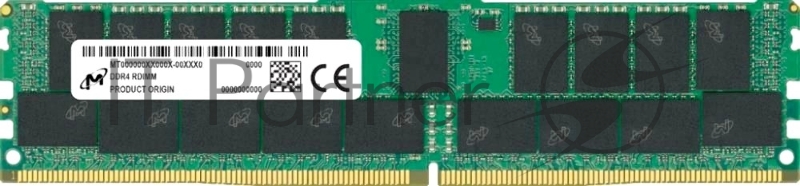 Оперативная память 32GB Micron DDR4 3200 RDIMM Server Memory MTA36ASF4G72PZ-3G2 ECC, Reg, CL22, 1.2V, 2GBx4, RTL