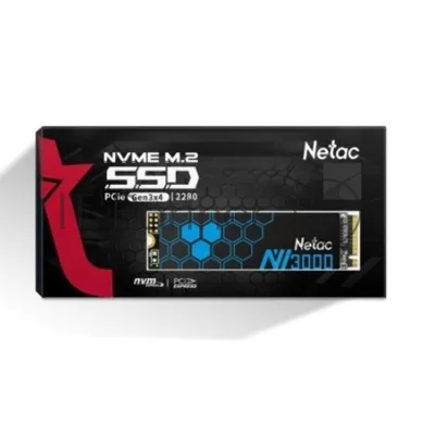 Накопитель SSD Netac NV3000, 2Tb, PCIe 3.0 x4, M.2 2280, NVMe, R/W 3100/2100, с радиатором
