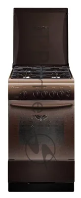 Плита газовая Gefest CG 50M04 K83 коричневый, конфорок 4 газовых, духовка 42 л, 50 см x 85 см x 57 см