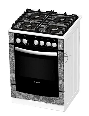 Плита газовая Gefest ПГ 6500-02 0313 черный, конфорок 4 шт, духовка 52 л, 60 см x 85 см x 60 см