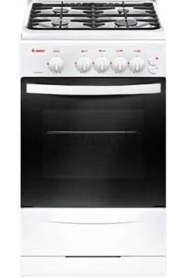Плита газовая Gefest CG 50M04 K73 белый, конфорок 4 шт, духовка 42 л, 50 см x 85 см x 57 см