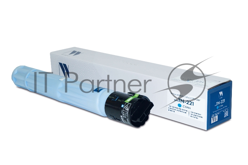Картридж лазерный NVPrint совместимый NV-TN-221 Голубой для Konica Minolta bizhub C227/C287 (21000k)