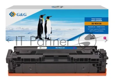 Картридж лазерный G&G GG-W2413A пурпурный (850стр.) для HP Color LaserJet Pro M155;MFP M182nw/M183fw