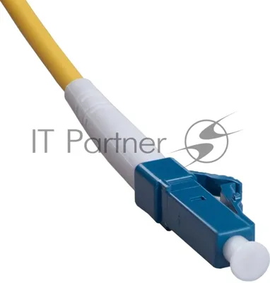 Патч-корд оптический Cabeus Tight Buffer, Simplex LC/LC, OS2 9/125, LSZH, 5м, Ø 2мм, синий хвостовик, желтый