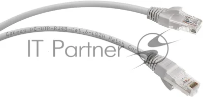 Патч-корд Cabeus PC-UTP-RJ45-Cat.6-2m-LSZH cat.6, неэкр., U/UTP, RJ45/RJ45, 250 МГц, LSZH, AWG24, 2м, серый