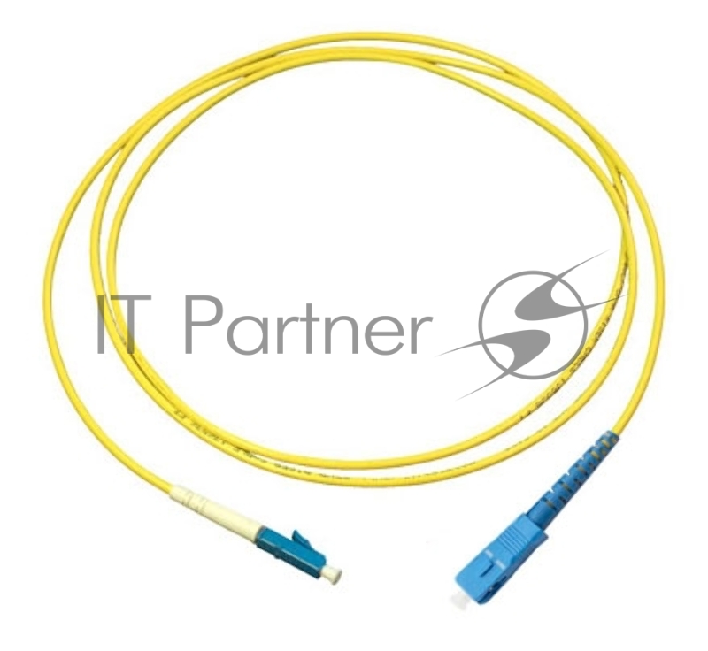 Патч-корд оптический Cabeus Tight Buffer FOP(s)-9-LC-SC-7m Simplex SC/LC, OS2 9/125, LSZH, 7м, d= 3мм, синий хвостовик, желтый