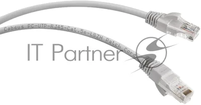 Патч-корд Cabeus PC-UTP-RJ45-Cat.5e-0.15m-LSZH Cat.5e, неэкр., U/UTP, RJ45, LSZH, AWG24, 0.15м, серый