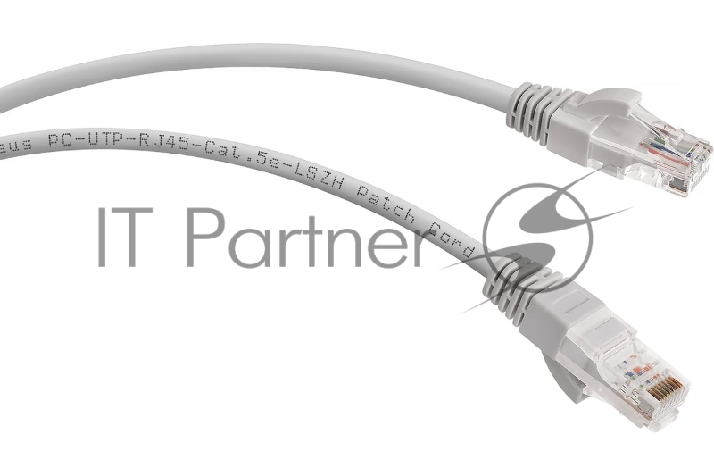 Шнур коммутационный Cabeus, Cat.5e, неэкр., U/UTP, RJ45/RJ45, LSZH, AWG24 15м, серый
