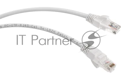 Шнур комм. Cabeus, Cat.5e, неэкр., U/UTP, RJ45/RJ45, PVC, AWG24, 0.3м, красный