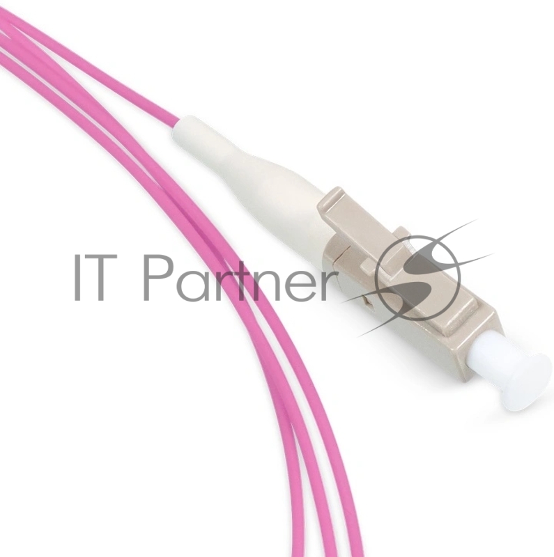 Пигтейл Cabeus PT-LC-50-OM4 LC/UPC, OM4 50/125, 1,5м, серый хвостовик, розовый