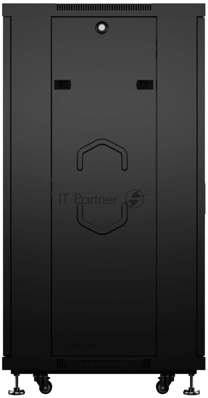 Шкаф серверный напольный Cabeus, IP20, 42U, 2055х600х1000 мм (ВхШхГ), дверь: перфорация, боковая панель: сплошная, разборный, цвет: чёрный