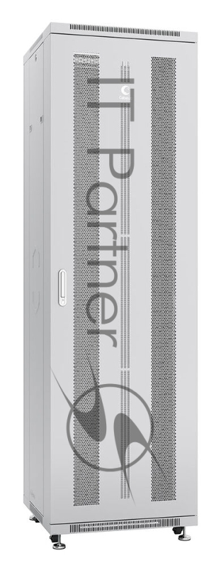 Шкаф серверный напольный Cabeus ND-05C-42U60/80 IP20, 42U, 2055х600х800 мм (ВхШхГ), дверь: перфорация, разборный, серый