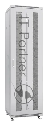Шкаф серверный напольный Cabeus ND-05C-42U60/80 IP20, 42U, 2055х600х800 мм (ВхШхГ), дверь: перфорация, разборный, серый