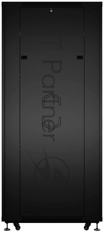 Шкаф серверный напольный Cabeus, IP20, 42U, 2055х800х800 мм (ВхШхГ), дверь: перфорация, боковая панель: сплошная, разборный, цвет: чёрный