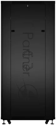 Шкаф серверный напольный Cabeus, IP20, 42U, 2055х800х800 мм (ВхШхГ), дверь: перфорация, боковая панель: сплошная, разборный, цвет: чёрный