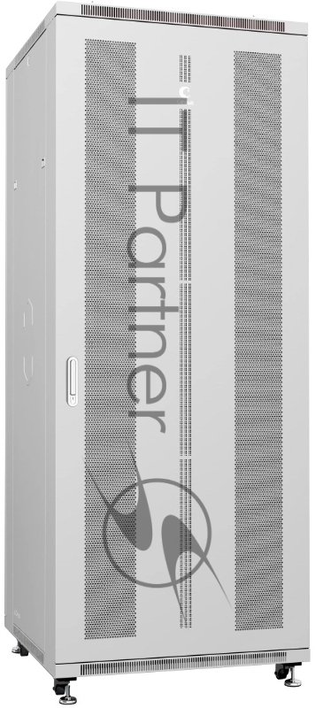 Шкаф серверный напольный Cabeus ND-05C-42U80/80 IP20, 42U, 2055х800х800 мм (ВхШхГ), дверь: перфорация, разборный, серый