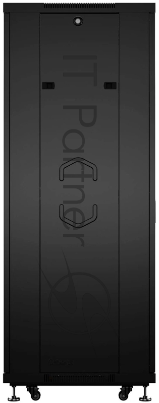 Шкаф телекоммуникационный напольный Cabeus, IP20, 18U, 988х600х600 мм (ВхШхГ), дверь: стекло, боковая панель: сплошная, разборный, черный