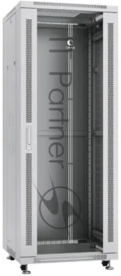 Шкаф телекоммуникационный напольный Cabeus SH-05C-32U60/60 IP20, 32U, 1610х600х600 мм (ВхШхГ), дверь: стекло, разборный, цвет: серый