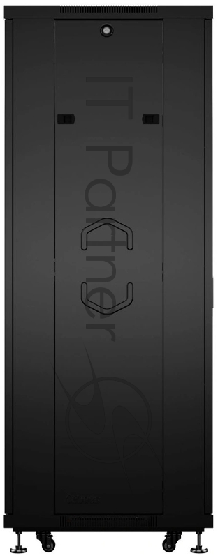 Шкаф телекоммуникационный напольный Cabeus, IP20, 42U, 2055х600х1000 мм (ВхШхГ), дверь: стекло, боковая панель: сплошная, разборный, цвет: чёрный