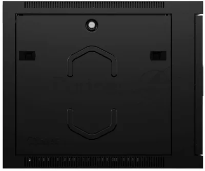 Шкаф телекоммуникационный настенный Cabeus SH-05F, 19", 12U, 635х600х600 мм (ВхШхГ), дверь: стекло, разборный, черный