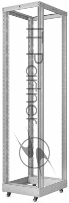 Стойка открытая 19" Cabeus RA-45U универсальная, 45U, 2236х546х1000 мм (ВхШхГ), двухрамная, серый