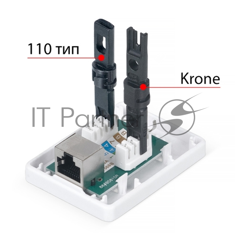Розетка в сборе Cabeus, 1x RJ45(8P8C), кат. 6, экр., внешняя, белый, (WS-8P8C-Cat.6-SH-1)