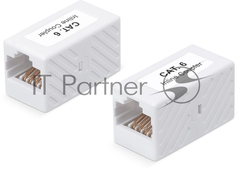 Проходной адаптер (coupler) Cabeus, RJ45(8p8c), кат. 6, неэкр., белый