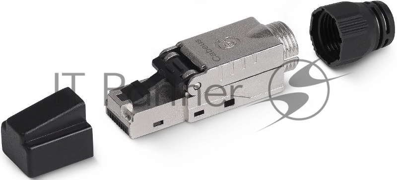 Коннектор Cabeus 8P8C-SH-C6+-TWP RJ45, кат. 6A, экр., со вставкой, прозрачный