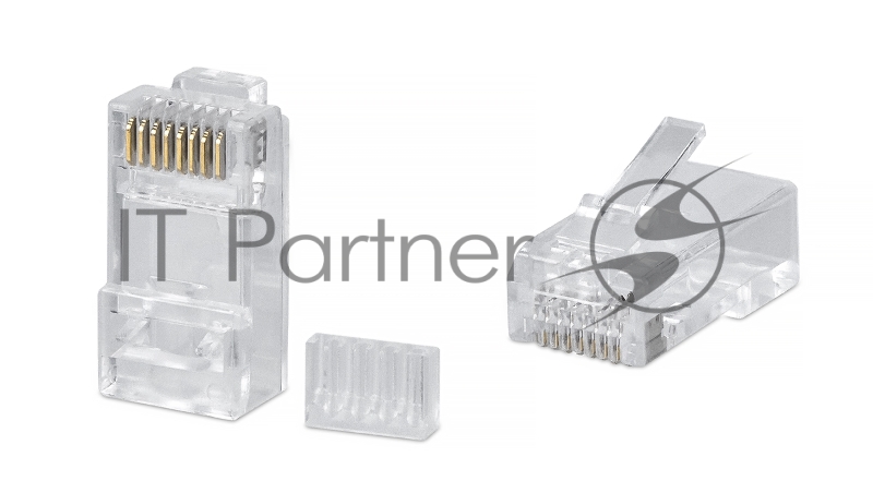 Коннектор Cabeus 8P8C-C6-TWP RJ45(8p8c), кат. 6, неэкр., прозрачный