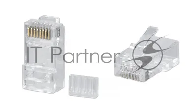 Коннектор Cabeus 8P8C-C6-TWP RJ45(8p8c), кат. 6, неэкр., прозрачный