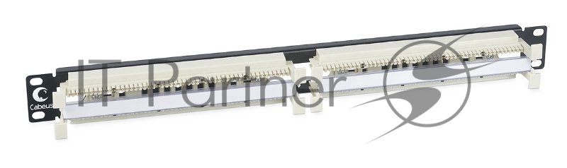 Кросс-панель Cabeus CP-100P-110TYPE 19", 1HU, 100x110, белый, без модулей