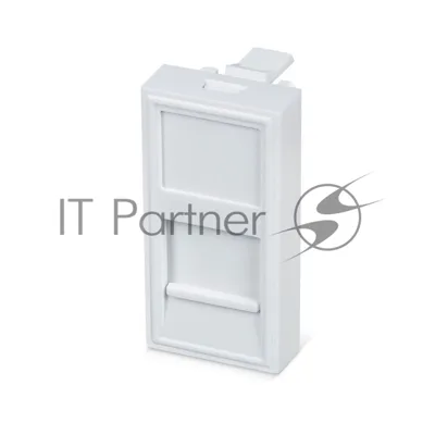 Вставка Cabeus FP-22,5-1M 1х keystone, 22,5х45 мм (ВхШ), плоская, шторки, белый