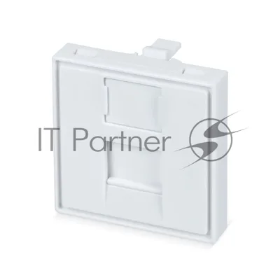 Вставка Cabeus FP-45-1M 1х keystone, 45х45 мм (ВхШ), плоская, шторки, белый
