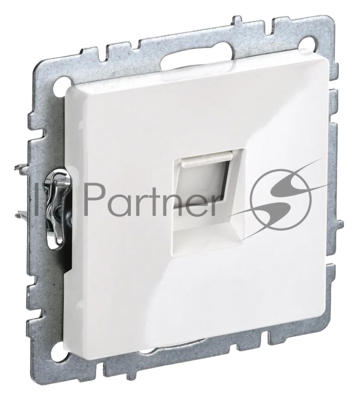 Розетка компьютерная IEK BRITE RJ45 кат.5E РК10-БрБ белый