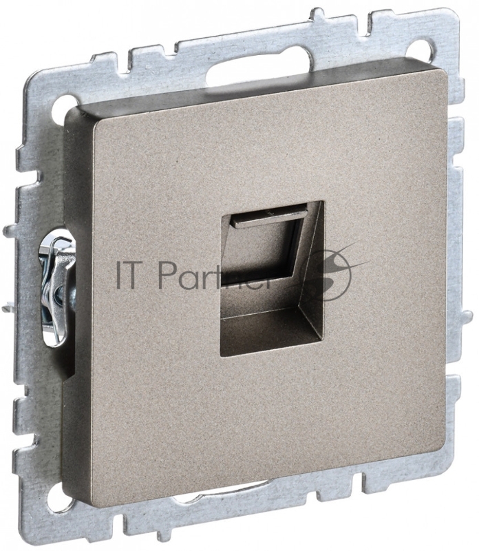 Розетка компьютерная IEK BRITE РК10-БрШ RJ45 кат.5E шампань