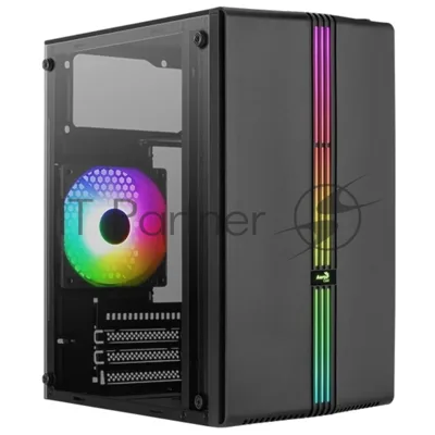 Компьютерный корпус MiniTower Aerocool/Formula EVO Mini-G-BK-v1 (mATX, USB3x1, USB2x2, 120мм RGb fan, без БП) (4711099472352)