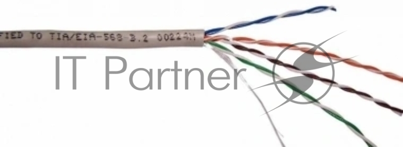 Кабель информационный Lanmaster TWT-6FTP-LSZH кат.6 F/UTP общий экран 4X2X24AWG LSZH 305м белый