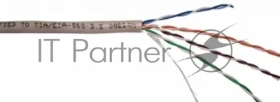 Кабель информационный Lanmaster TWT-6FTP-LSZH кат.6 F/UTP общий экран 4X2X24AWG LSZH 305м белый