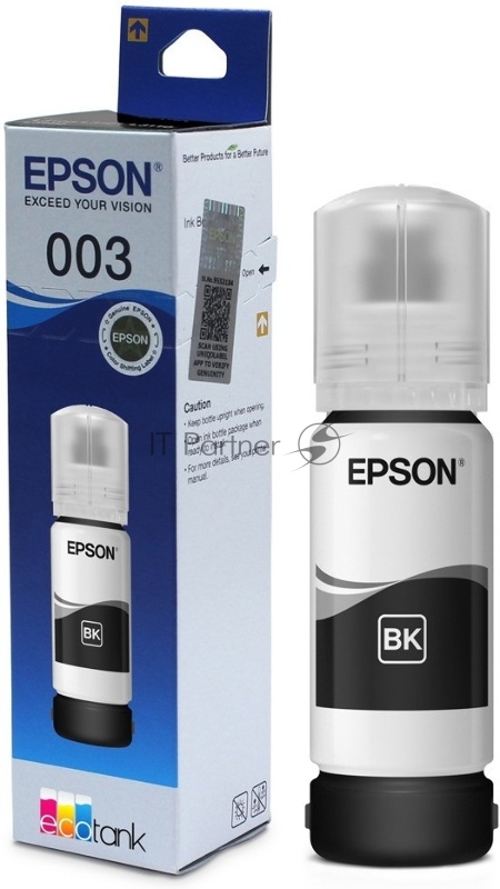Чернила Epson C13T00V198 черный (65 мл.) для L11050, L1110, L1210, L3101, L3110, L3156, L3210, L3215, L3216, L3250, L3256, L3258, L3260, L3550, L3556, L5290